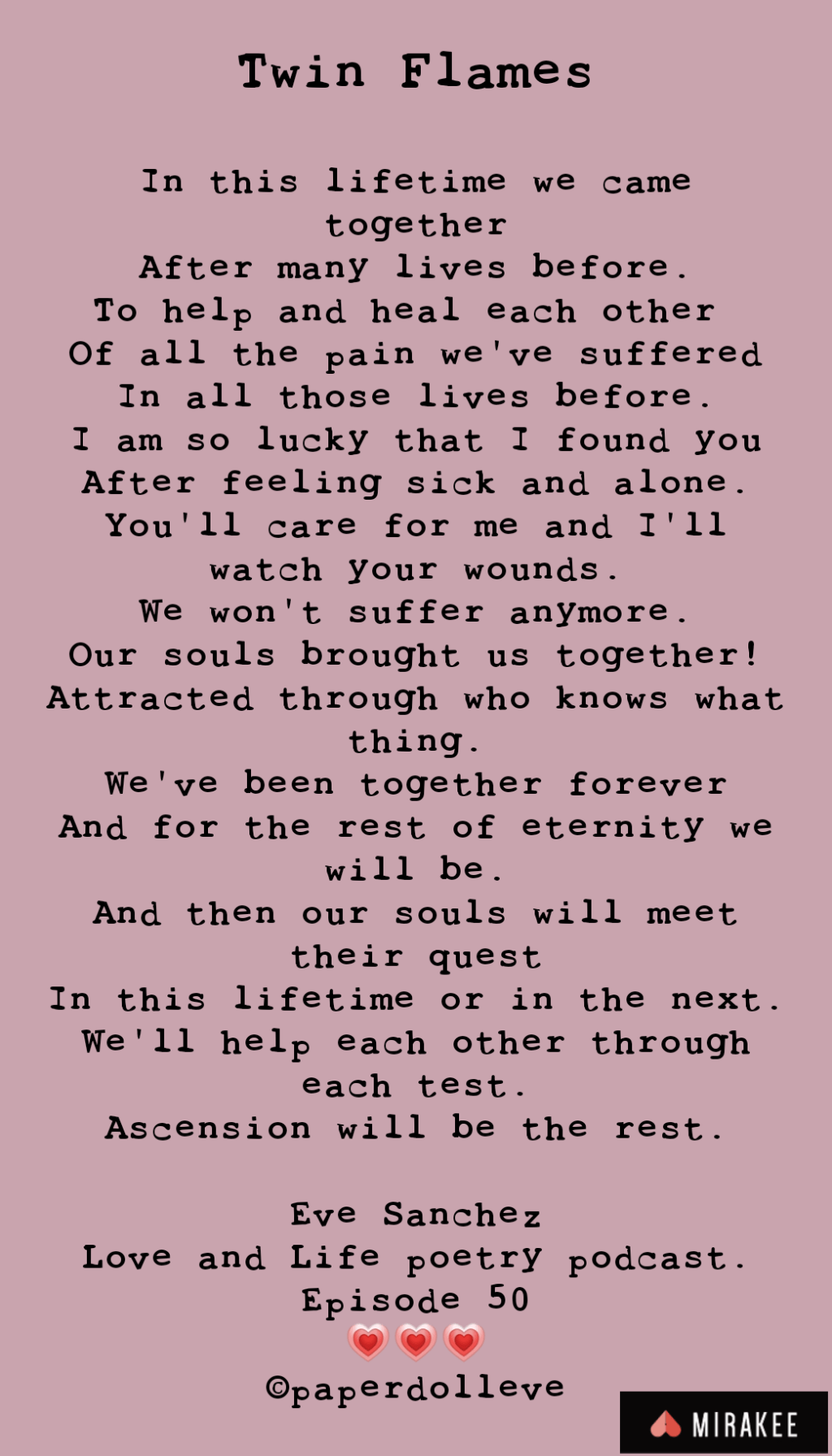 Twin Flames. A Spiritual Love poem. Also applicable to Soulmates&nbsp;🌻😘🌻