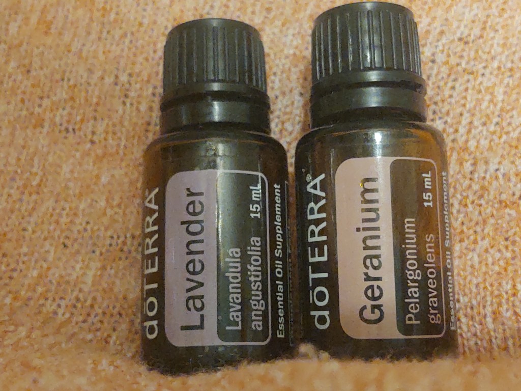 Essential Oils as intention oils. Lavender and Geranium. Flower&nbsp;power.